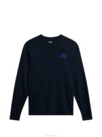 Gus Knitted Sweater Navy Men J.Lindeberg Clothing 66XF509 - Image 5