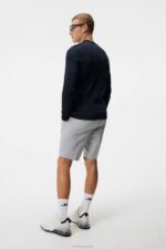 Gus Knitted Sweater Navy Men J.Lindeberg Clothing 66XF586