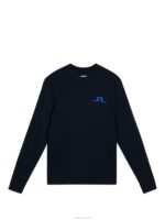 Gus Knitted Sweater Navy Men J.Lindeberg Clothing 66XF586 - Image 4