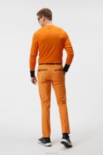Gus Knitted Sweater Russet Orange Men J.Lindeberg Clothing 66XF588