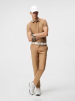 Gus Polo Tiger Brown Men J.Lindeberg Clothing 66XF307 - Image 2