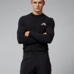 Gus Sweater Black Men J.Lindeberg Clothing 66XF2333