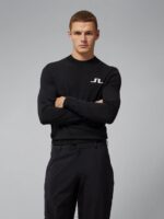 Gus Sweater Black Men J.Lindeberg Clothing 66XF2333