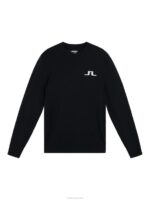 Gus Sweater Black Men J.Lindeberg Clothing 66XF2333 - Image 5