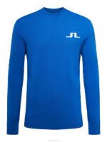 Gus Sweater Nautical Blue Men J.Lindeberg Clothing 66XF2330 - Image 5