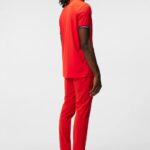 Guy Polo Fiery Red Men J.Lindeberg Clothing 66XF287