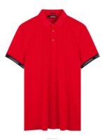 Guy Polo Fiery Red Men J.Lindeberg Clothing 66XF287 - Image 4