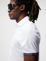 Guy Polo White Men J.Lindeberg Clothing 66XF285 - Image 3