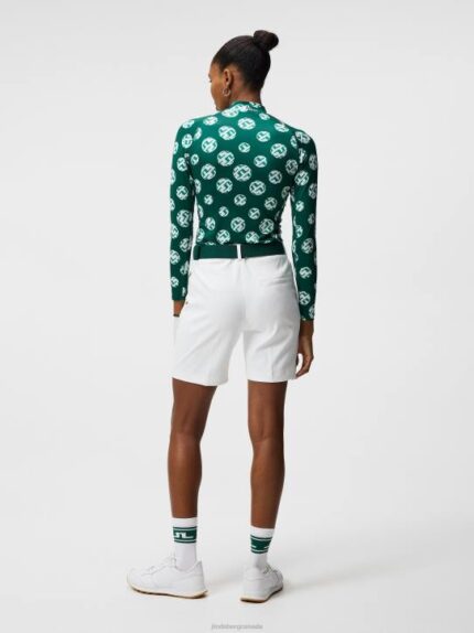 Gwen Long Shorts White Women J.Lindeberg Clothing 66XF1748