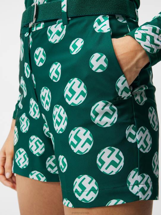 Gwen Printed Shorts Rain Forest Sphere Dot Women J.Lindeberg Clothing 66XF1741 - Image 4