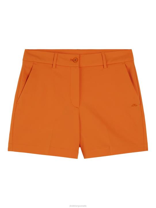 Gwen Shorts Russet Orange Women J.Lindeberg Clothing 66XF1745 - Image 5