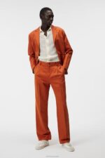 Haij Cotton Linen Pants Minimal Men J.Lindeberg Clothing 66XF1204 - Image 2