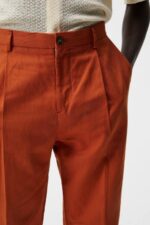 Haij Cotton Linen Pants Minimal Men J.Lindeberg Clothing 66XF1204 - Image 3