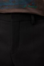 Haij Double Weave Pants Black Men J.Lindeberg Clothing 66XF1198 - Image 4
