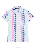 Hailey Print Polo Pink Painted Bridge Women J.Lindeberg Clothing 66XF1385 - Image 5
