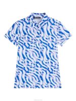 Hailey Print Polo Purple Painted Zebra Women J.Lindeberg Clothing 66XF1386 - Image 5