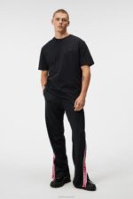 Hale Logo Patch T-shirt Black Men J.Lindeberg Clothing 66XF932 - Image 2