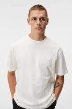 Hale Logo Patch T-shirt Cloud White Men J.Lindeberg Clothing 66XF933