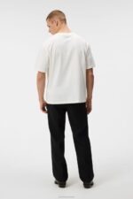 Hale Logo Patch T-shirt Cloud White Men J.Lindeberg Clothing 66XF933 - Image 3
