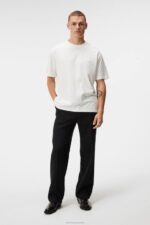 Hale Logo Patch T-shirt Cloud White Men J.Lindeberg Clothing 66XF933 - Image 4