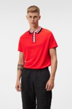 Hals Polo Fiery Red Men J.Lindeberg Clothing 66XF35