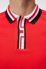 Hals Polo Fiery Red Men J.Lindeberg Clothing 66XF35 - Image 5
