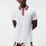 Hals Polo White Men J.Lindeberg Clothing 66XF36