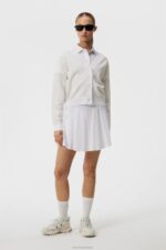 Hanna Knitted Cardigan White Women J.Lindeberg Clothing 66XF1812 - Image 2