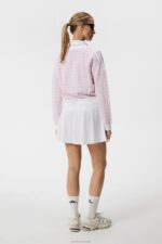 Hanna Knitted Cardigan White Women J.Lindeberg Clothing 66XF1812 - Image 3