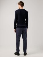 Hawk Rib Knitted Henley Navy Men J.Lindeberg Clothing 66XF2357 - Image 2