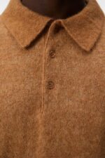 Hayden Knit Polo Chipmunk Men J.Lindeberg Clothing 66XF994 - Image 4