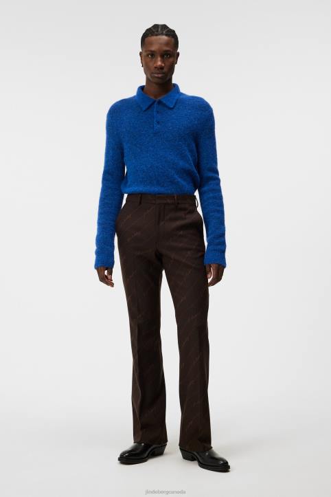 Hayden Knit Polo Surf the Web Men J.Lindeberg Clothing 66XF993 - Image 2