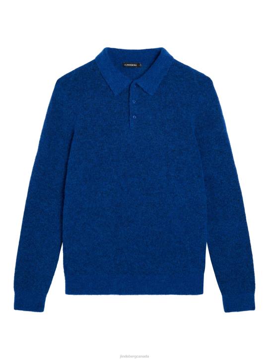 Hayden Knit Polo Surf the Web Men J.Lindeberg Clothing 66XF993 - Image 5