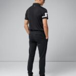 Heath Golf Polo Black Men J.Lindeberg Clothing 66XF348
