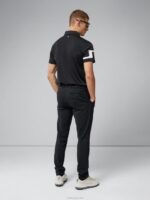 Heath Golf Polo Black Men J.Lindeberg Clothing 66XF348