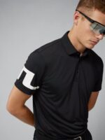 Heath Golf Polo Black Men J.Lindeberg Clothing 66XF348 - Image 3