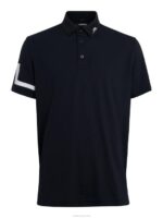 Heath Golf Polo Black Men J.Lindeberg Clothing 66XF348 - Image 4