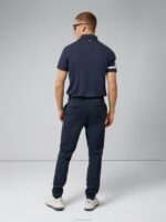 Heath Golf Polo Navy Men J.Lindeberg Clothing 66XF350