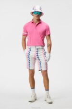 Heath Polo Azalea Pink Men J.Lindeberg Clothing 66XF145 - Image 2