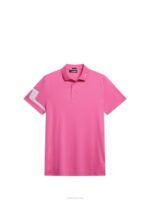 Heath Polo Azalea Pink Men J.Lindeberg Clothing 66XF145 - Image 5
