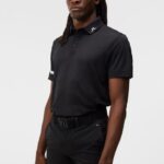 Heath Polo Black Men J.Lindeberg Clothing 66XF128