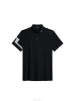 Heath Polo Black Men J.Lindeberg Clothing 66XF128 - Image 6