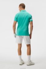 Heath Polo Bright Aqua Men J.Lindeberg Clothing 66XF143