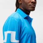 Heath Polo Brilliant Blue Men J.Lindeberg Clothing 66XF296
