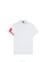 Heath Polo Fiery Red Men J.Lindeberg Clothing 66XF290 - Image 5