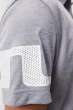 Heath Polo Grey Melange Men J.Lindeberg Clothing 66XF127 - Image 5