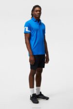 Heath Polo Lapis Blue Men J.Lindeberg Clothing 66XF292 - Image 2
