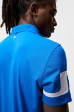 Heath Polo Lapis Blue Men J.Lindeberg Clothing 66XF292 - Image 3