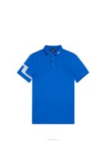 Heath Polo Lapis Blue Men J.Lindeberg Clothing 66XF292 - Image 4