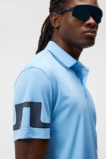 Heath Polo Little Boy Blue Men J.Lindeberg Clothing 66XF124 - Image 4